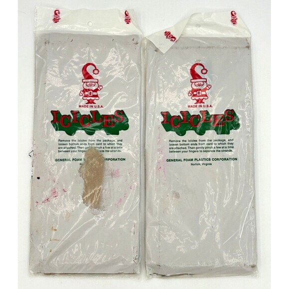 Christmas Silver Tinsel Flame Retardant Lot of 6 Packages 8000 Strands Total VTG - Picture 10 of 10